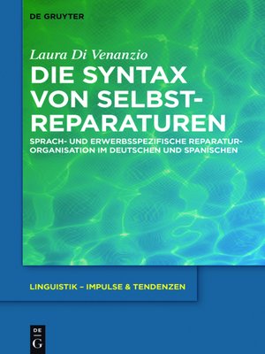 cover image of Die Syntax von Selbstreparaturen